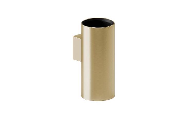 Cosmic Architect Tumbler & Toothbrush Holder - Brushed Gold Pvd