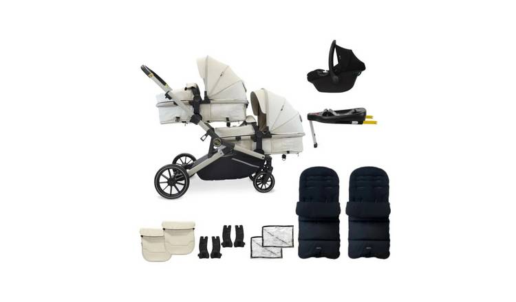 My Babiie Twin Travel System - Ivory