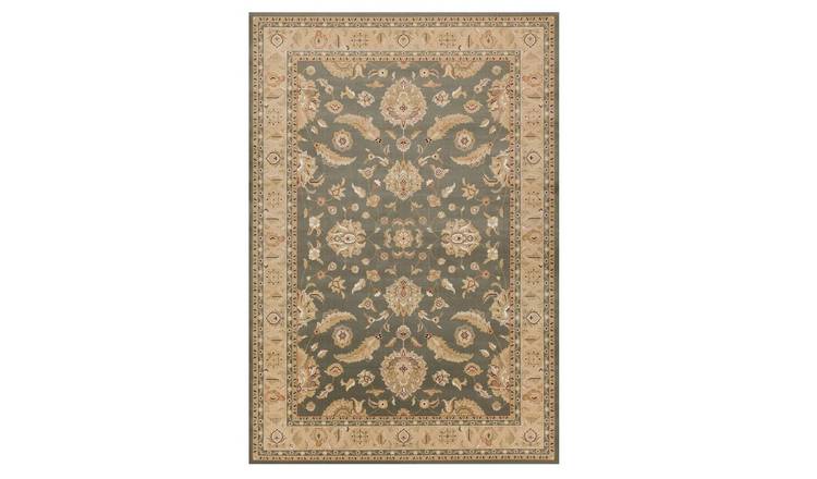 Mega Flooring Green Traditional Bordered Rug - 80 x 160cm