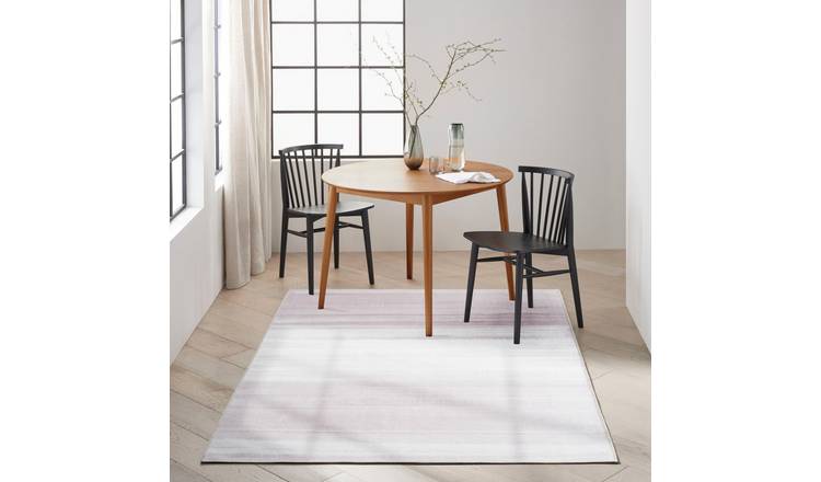 Mega Flooring White Modern Abstract Rug - 119 x 180cm