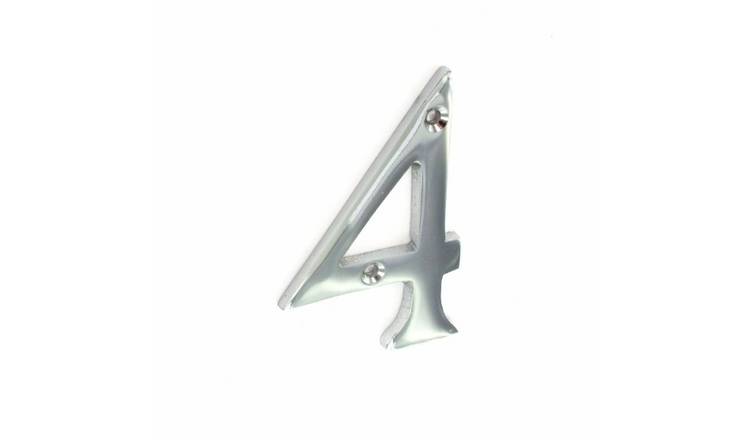 Securit 4 Chrome Door Number - Chrome