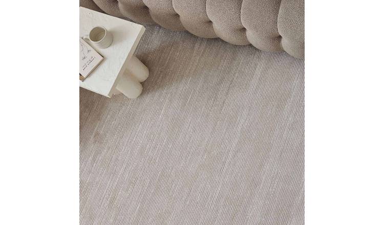 The Rugs Beige Carmel Modern Striped Runner Rug - 80 x 300cm