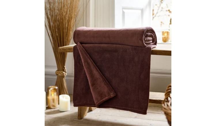 Deyongs Snuggle Touch Throw - Chocolate