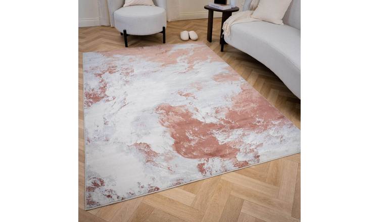 The Rugs Rose Elaris Marble Stain Resistant Rug - 80 x 150cm