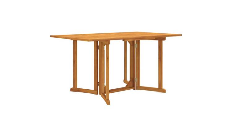 Walplus Teak Wood Folding Butterfly Garden Table - Brown - 150 x 90 x 75 cm