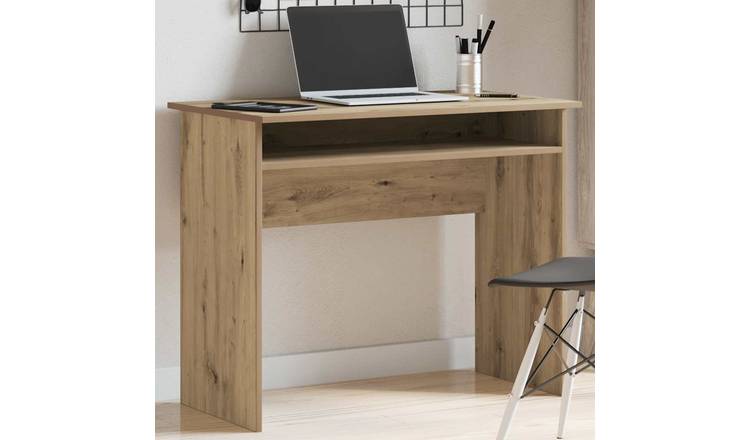 Walplus Engineered Wood Desk - Oak - 90 x 50 x 74 cm