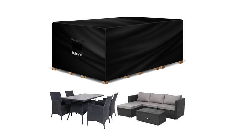 Futura Rectangular Waterproof Premium Garden Furniture Cover 280cm - Black