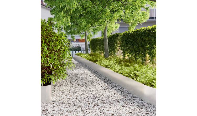 Walplus Pack of 10 Stainless Steel Lawn Edgings - 25 x 103 cm