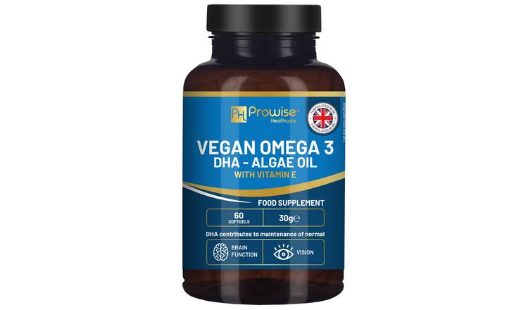 Prowise Vegan 1000mg Omega-3 DHA from Algae Oil - 60 Softgels