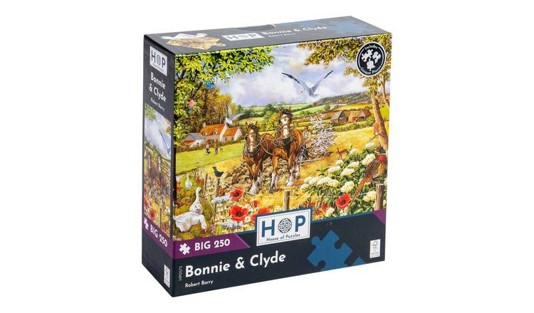 The House of Puzzles Bonnie & Clyde BIG 250 Piece Jigsaw Puzzle