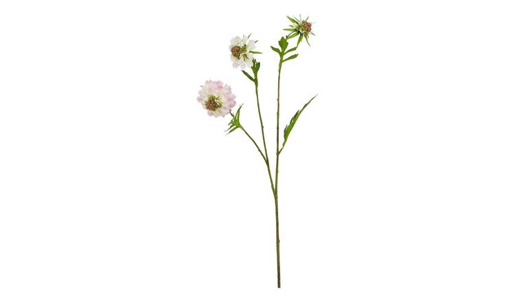 Hill Interiors The Natural Garden Scabious Stem Artificial Plant - Pink