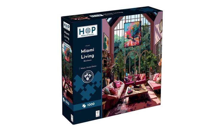 The House of Puzzles Miami Living 1000 Piece Jigsaw Puzzle