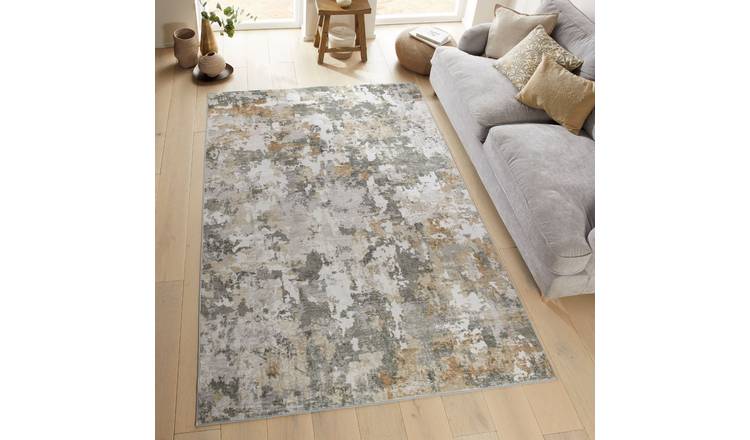 Mega Flooring Grey Modern Abstract Rug - 120 x 180cm