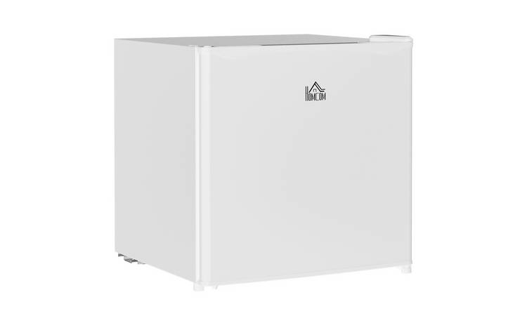HOMCOM 46L Table Top Mini Fridge with Ice Box & Reversible Door - Cream