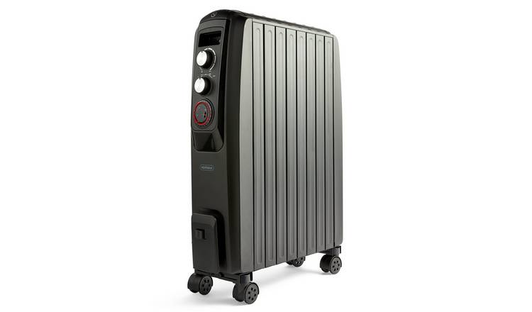 VonHaus 2kW Closed Fin Oil Filled Radiator - Thermostatic Control