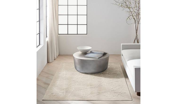 Mega Flooring Brown Modern Abstract Rug - 160 x 221cm