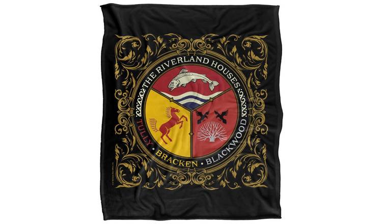 Game Of Thrones Riverland Houses Soft Touch Blanket - 147cm x 91cm