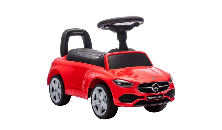 AIYAPLAY Mercedes-Benz C-Class 18-36 Months Foot to Floor Ride On Car – Red