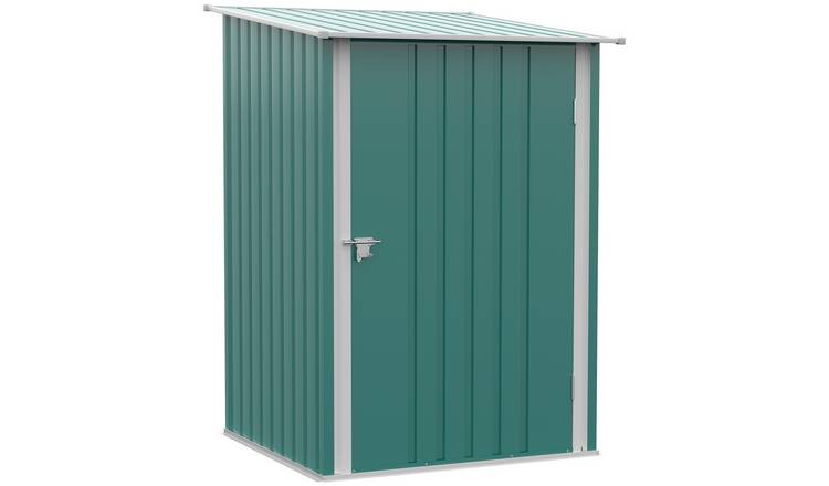 Outsunny Metal Lean‑to Garden Shed – Green