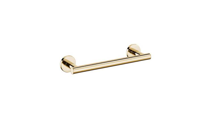 Cosmic Architect Towel Rack - Glossy Gold Pvd
