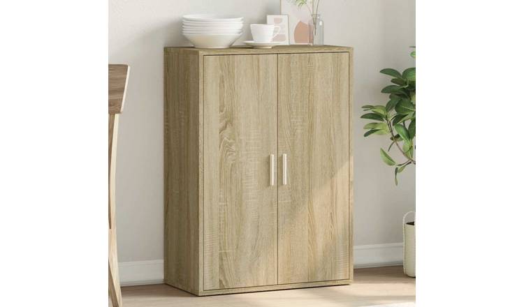 Walplus Engineered Wood Sideboard - Sonoma Oak - 60 x 31 x 84 cm