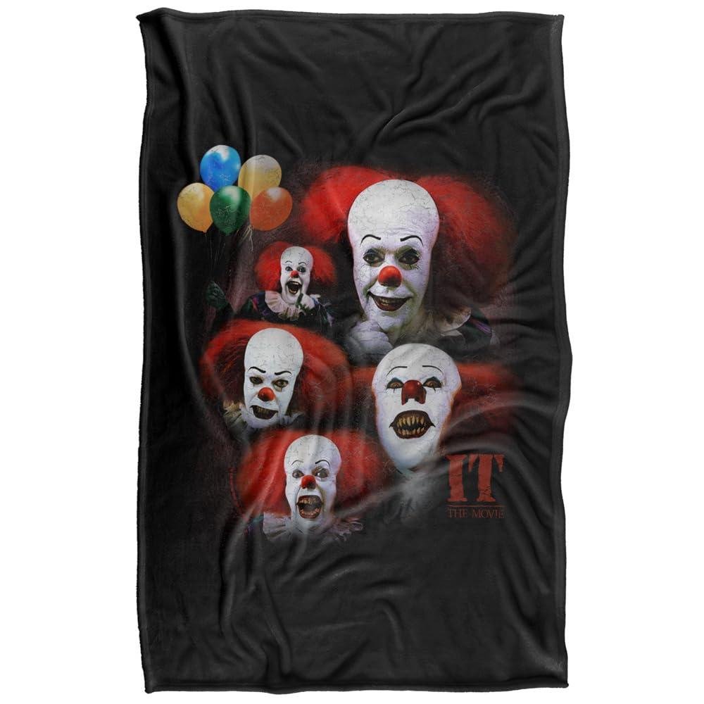 It Pennywise 1990 Faces Soft Touch Blanket - 152cm x 127cm - Image 1