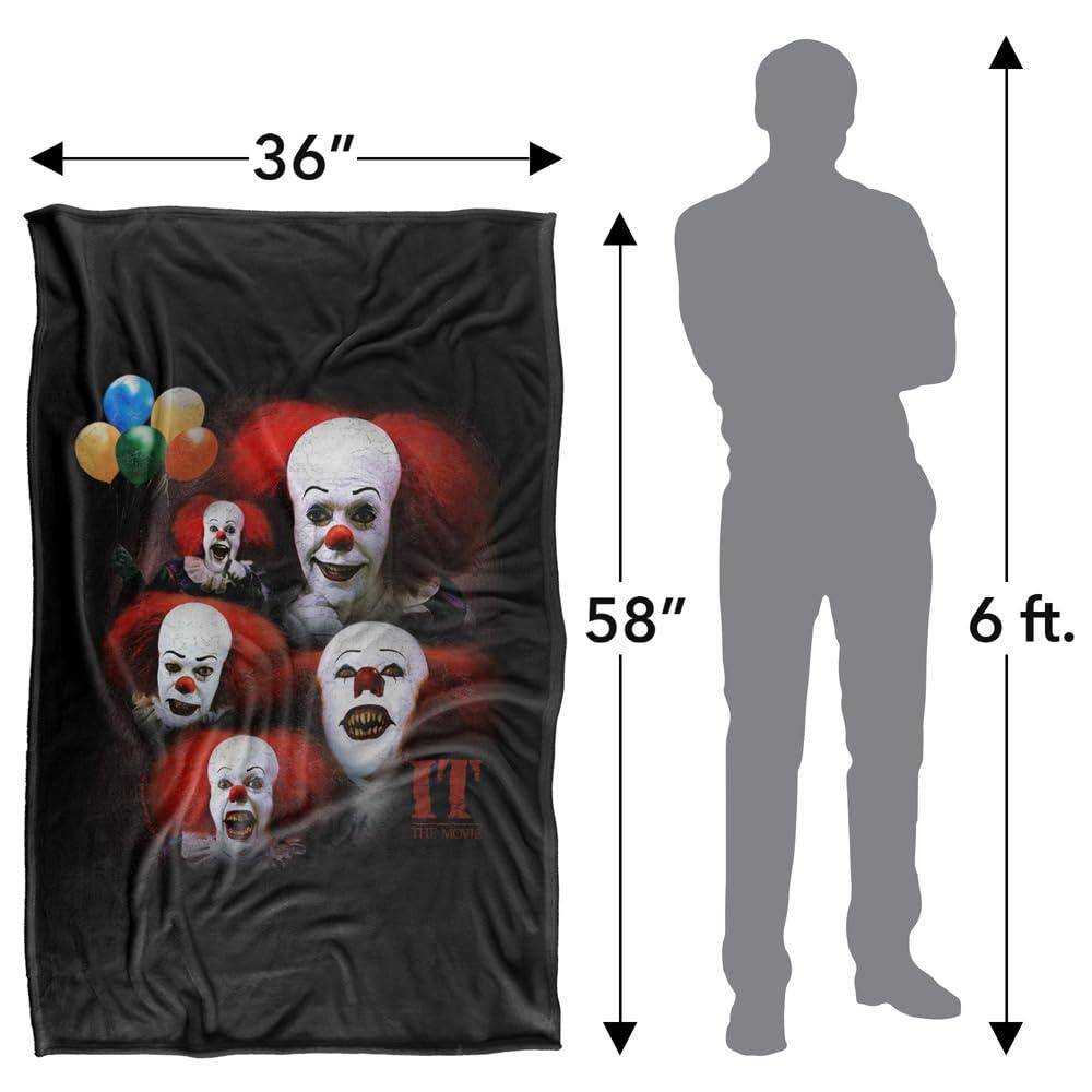 It Pennywise 1990 Faces Soft Touch Blanket - 152cm x 127cm - Image 4