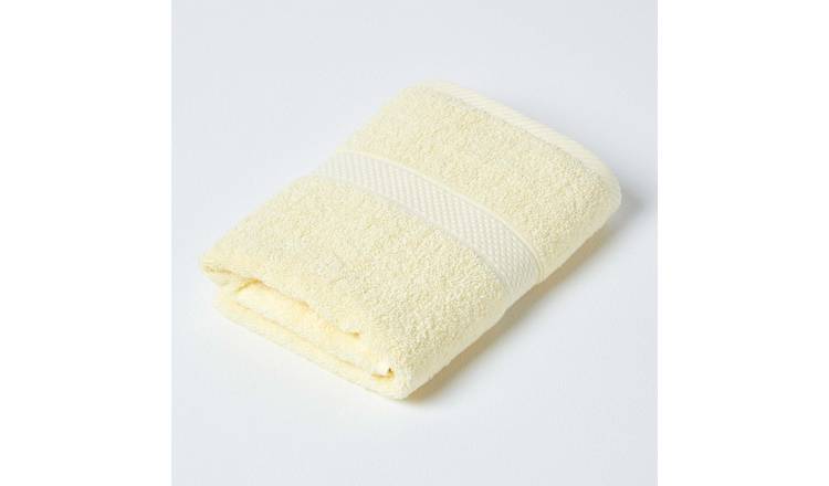 Homescapes Turkish Cotton Guest Towel - Lemon