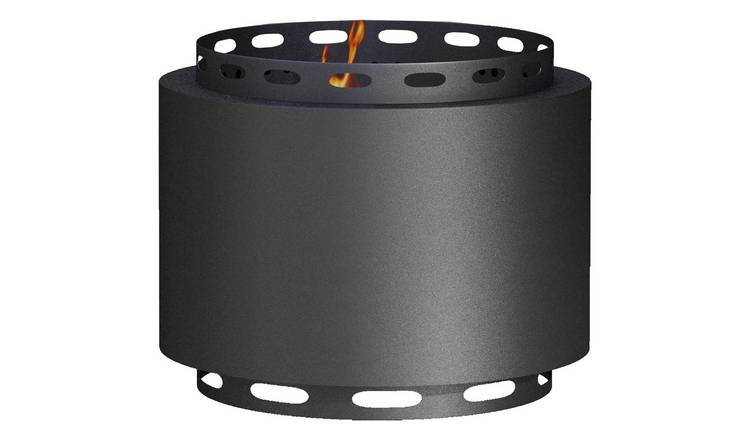 Outsunny 48.5cm Portable Steel Smokeless Wood Burning Fire Pit – Black