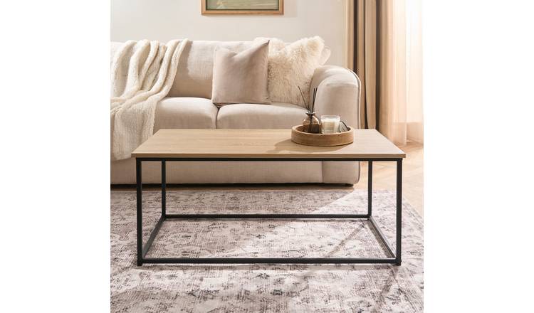 OHS Manhattan Rectangle Coffee Table - Light Wood