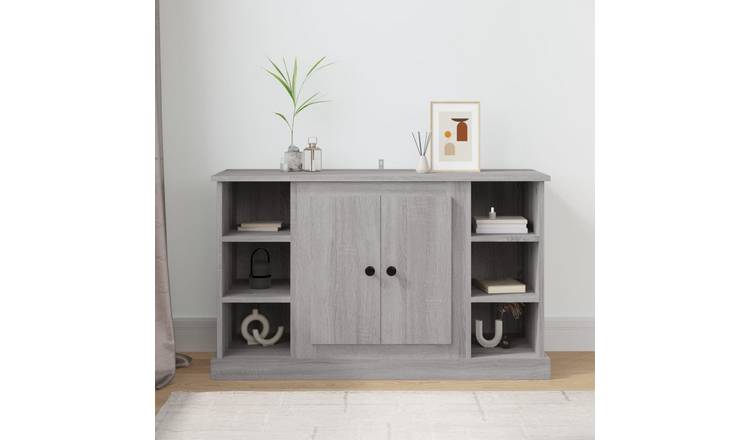 Walplus Engineered Wood Sideboard - Grey Sonoma - 100 x 35.5 x 60 cm