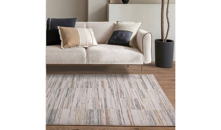 Mega Flooring Grey Modern Abstract Rug - 120 x 160cm
