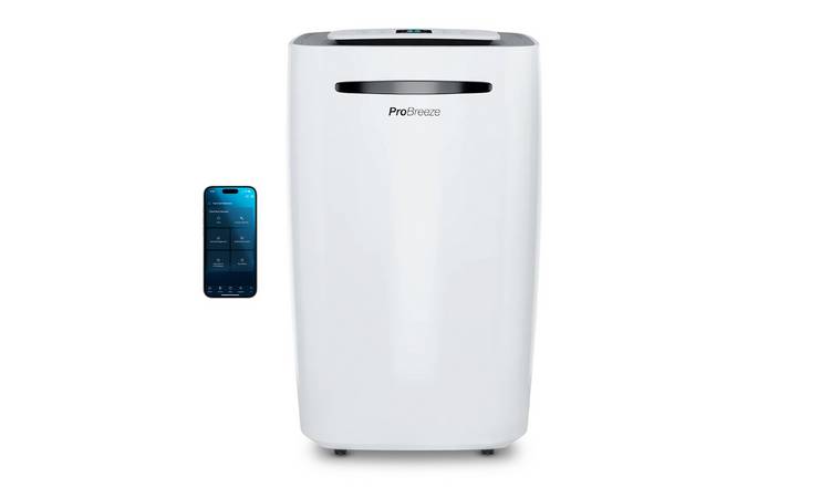 Pro Breeze 20L Compressor Dehumidifier with Wi-Fi - White