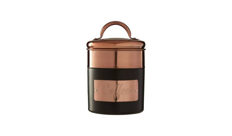 Orsina Prescott Charcoal And Copper Coffee Canister