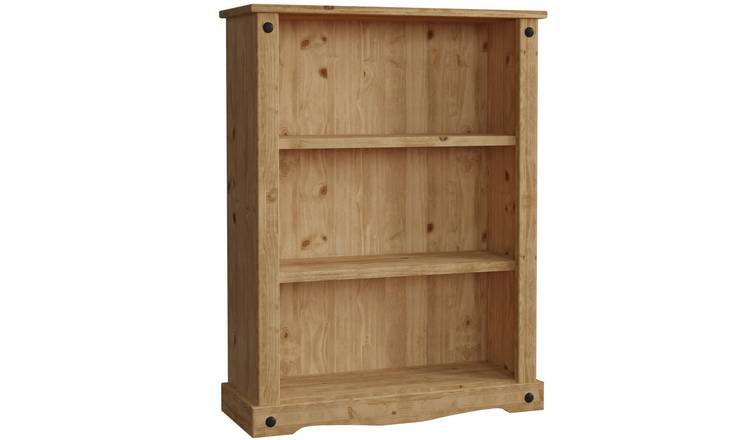 Vida Designs Corona Low Bookcase - Pine