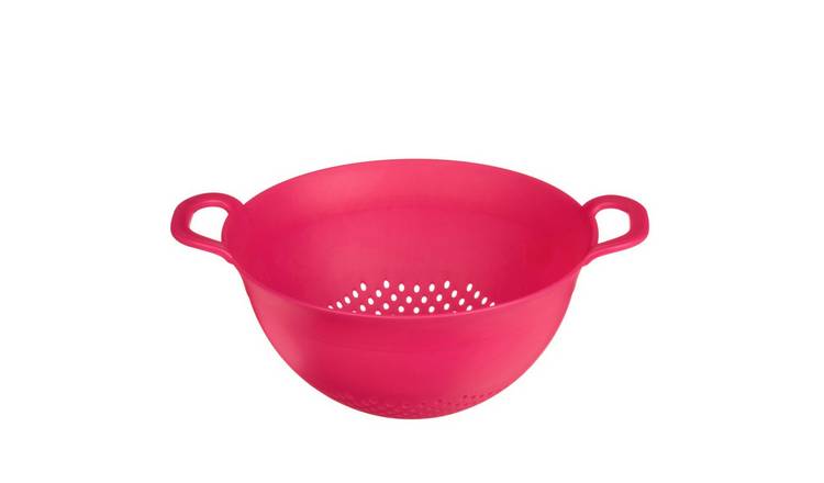 Orsina Elon Large Plastic Colander with Handles – Pink