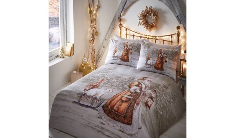 Portfolio Home Twilight Santa Multicoloured Duvet Cover Set - Single