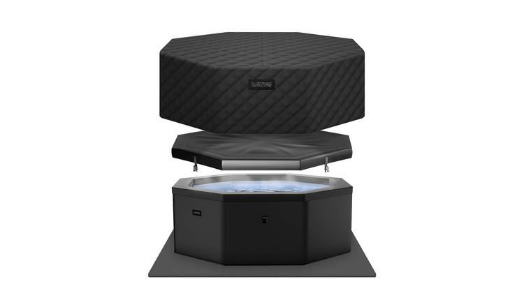 Wave Como 6-Person Eco Foam Hot Tub with EnergySave Bundle - Charcoal Black