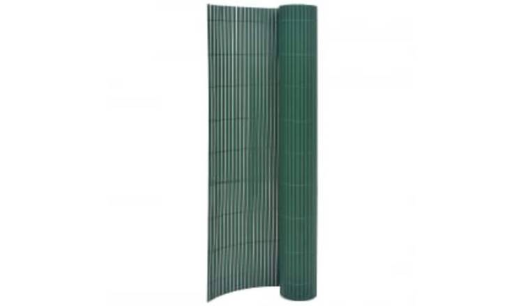 Walplus PVC Double-Sided Garden Fence - Green - 110 x 300 cm