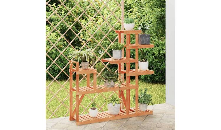 Walplus Solid Fir Wood Flower Stand - 110 x 25 x 111 cm
