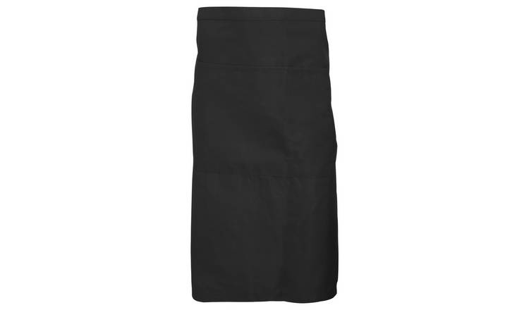 Dennys Unisex Adult Polyester Pocket Waist Apron - Black