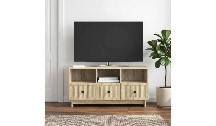 Walplus Engineered Wood TV Cabinet - Sonoma Oak - 102 x 34.5 x 50 cm