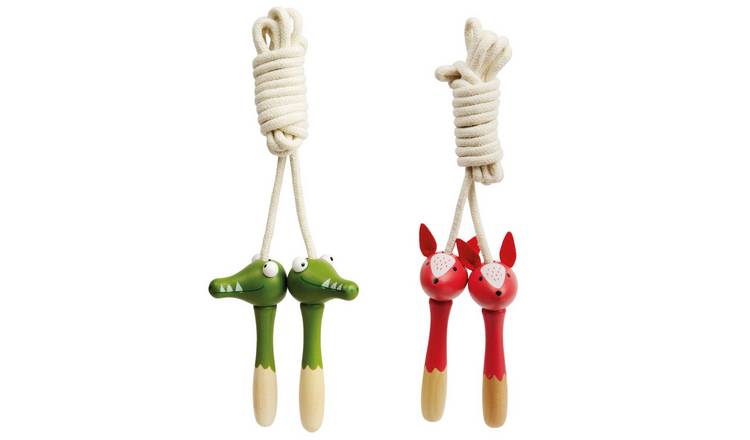 Bigjigs Toys  Animal Skipping Ropes - Fox and Crocodile - 3 Years +