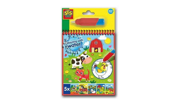SES Creative Colour With Water Book Farm Craft Set