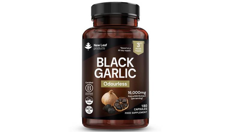 New Leaf Black Garlic SAC & Polyphenols 16000mg - 180 Capsules