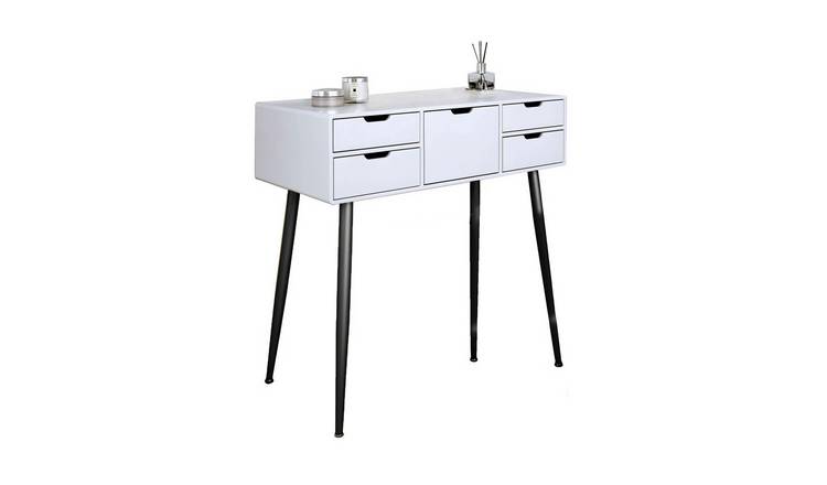 CARME Home Gabriella Dressing Table - White/Black