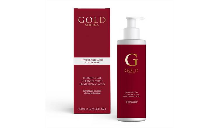 Gold Serums Foaming Mousse Anti-Ageing Cleanser with Hyaluronic Acid - 200ml