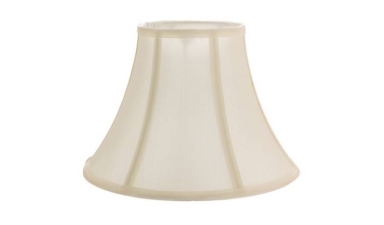 Happy Homewares Empire Shaped in Rich Silky Cream Cotton Fabric Lampshade - 35cm