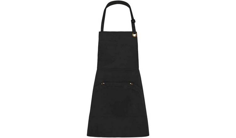 Le Chef Bibbed Full Apron - Black