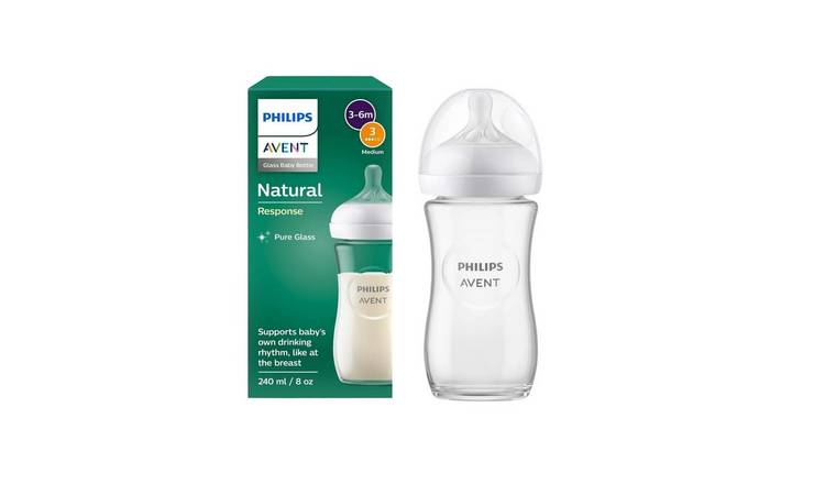 Philips Avent Natural Response Glass Bottle - 240ml